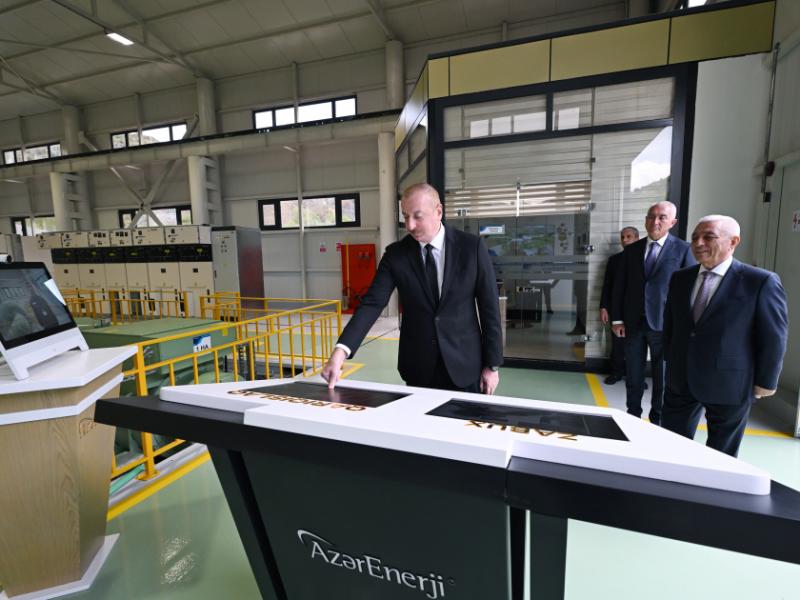 President Ilham Aliyev participated in inauguration of small hydropower stations
