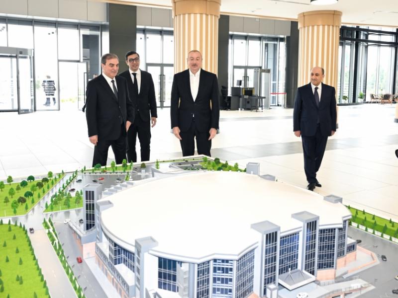 Prezident İlham Əliyev Gəncə İdman Sarayının açılışında iştirak edib 