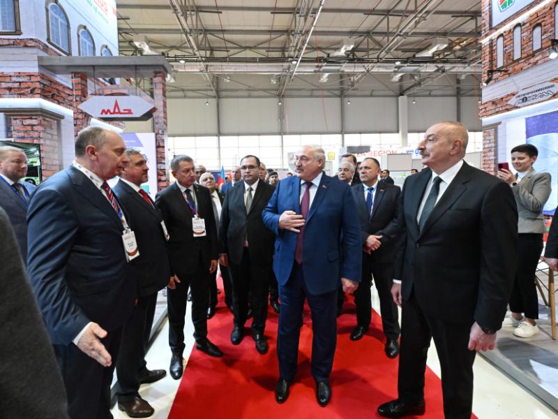 Президенты Азербайджана и Беларуси ознакомились с выставками Caspian Agro и InterFood Azerbaijan 