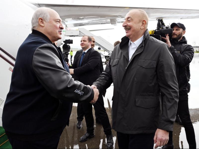 President of Belarus Aleksandr Lukashenko, who is on state visit to Azerbaijan, arrived in Fuzuli district