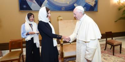 Azərbaycanın Birinci vitse-prezidenti Mehriban Əliyeva Roma Papası Fransisk ilə görüşüb