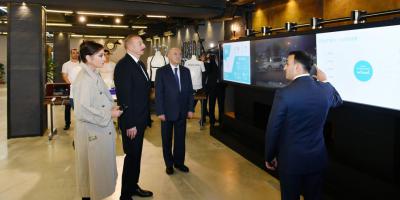 Prezident İlham Əliyev Bakıda Elektron Hökumətin İnkişafı Mərkəzinin inzibati binasının açılışında iştirak edib