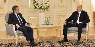 Prezident İlham Əliyev Fransanın sabiq Prezidenti Nikola Sarkozi ilə görüşüb 