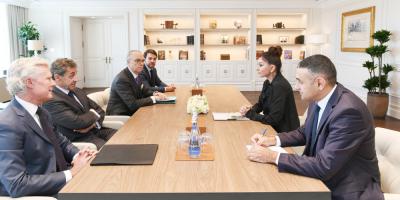 Azərbaycanın Birinci vitse-prezidenti Mehriban Əliyeva Fransanın sabiq Prezidenti Nikola Sarkozi ilə görüşüb