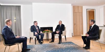 Azərbaycan Prezidenti İlham Əliyevin “The Boston Consulting Group” şirkətinin prezidenti ilə görüşü olub