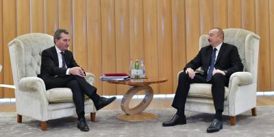 Prezident İlham Əliyev Avropa Komissiyasının büdcə və insan resursları üzrə komissarı ilə görüşüb 