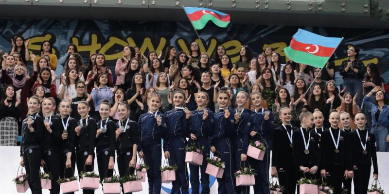 Bədii gimnastika üzrə Azərbaycanın gənclərdən ibarət komandası qızıl və gümüş medallar qazanıb