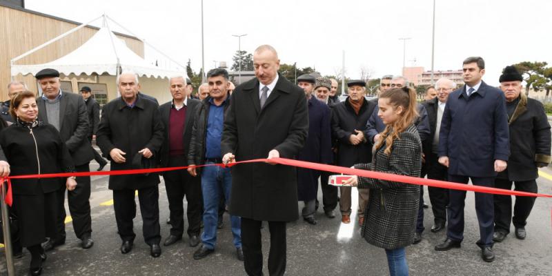 Prezident İlham Əliyev Mərdəkan-Qala avtomobil yolunun açılışında iştirak edib 