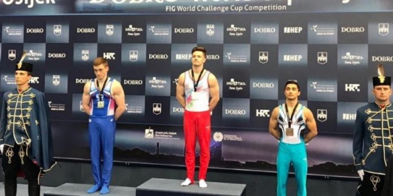 Gimnastlarımız Xorvatiyada iki medal qazanıblar