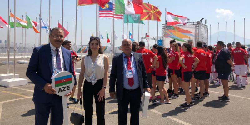 “Universiada-2019”: Azərbaycan nümayəndə heyətinin şərəfinə bayraqqaldırma mərasimi keçirilib