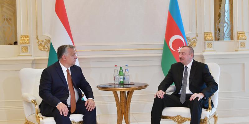 Azərbaycan Prezidenti İlham Əliyev Macarıstanın Baş Naziri Viktor Orban ilə görüşüb
