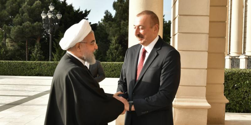 Azərbaycan Prezidenti İlham Əliyev ilə İran Prezidenti Həsən Ruhaninin görüşü olub 
