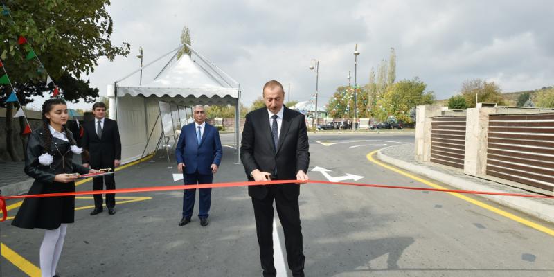 Qəbələ rayonunun Böyük Əmili-Bılıx-Əmirvan avtomobil yolunun yenidənqurmadan sonra açılışı olub