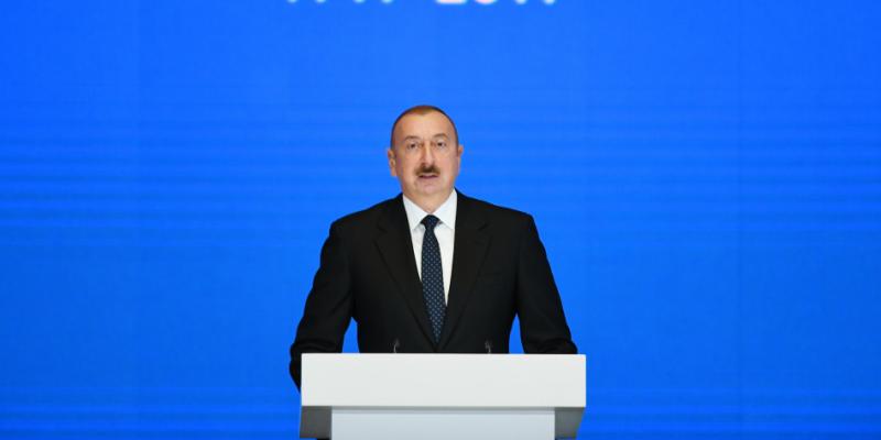 President Ilham Aliyev attended ceremony to mark 100th anniversary of Baku State University