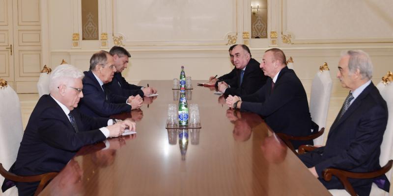 President Ilham Aliyev received Russian foreign minister