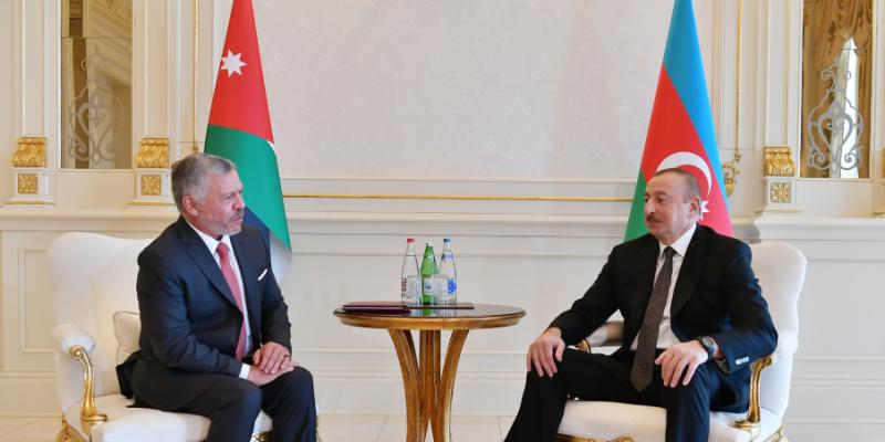 Состоялась встреча Президента Азербайджана с Королем Иордании один на один