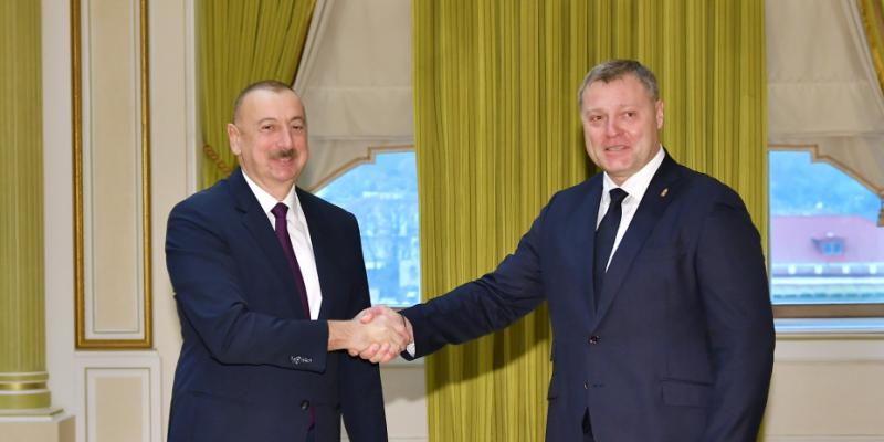 Президент Ильхам Алиев принял делегацию во главе с губернатором Астраханской области России