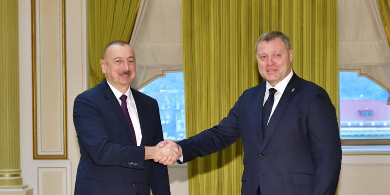 President Ilham Aliyev received delegation led by governor of Russia's Astrakhan region