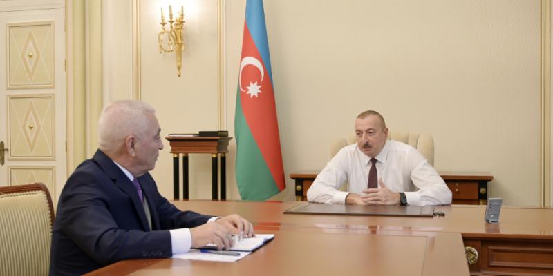 President Ilham Aliyev received president of Azerenerji OJSC