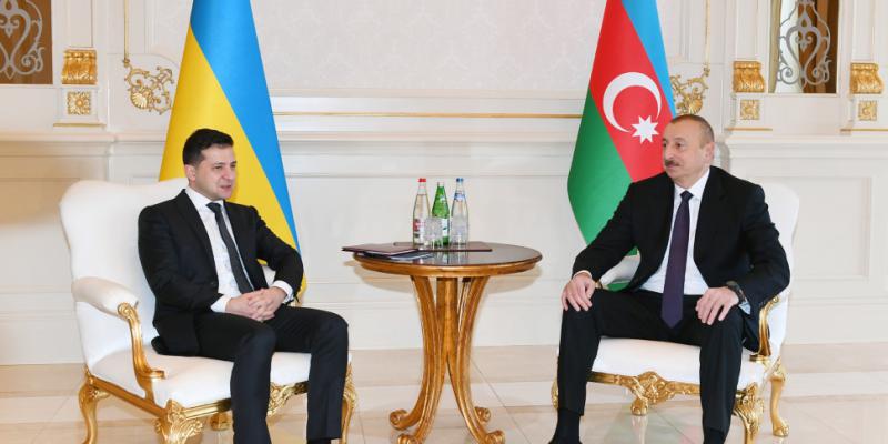 President Ilham Aliyev, President Volodymyr Zelensky held one-on-one meeting