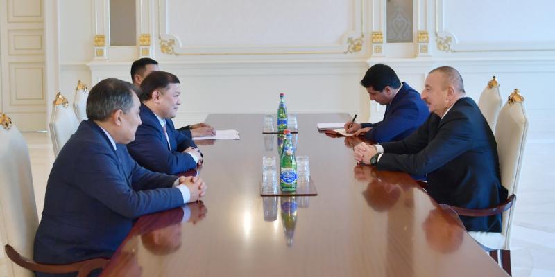 President Ilham Aliyev received chairman of Kyrgyz Parliament