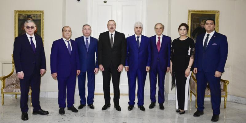 President Ilham Aliyev met with heads of Azerbaijani diaspora organizations operating in St. Petersburg 