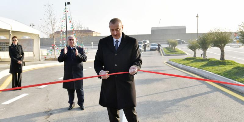 President Ilham Aliyev attended opening of Central Boulevard Street in Baku White City