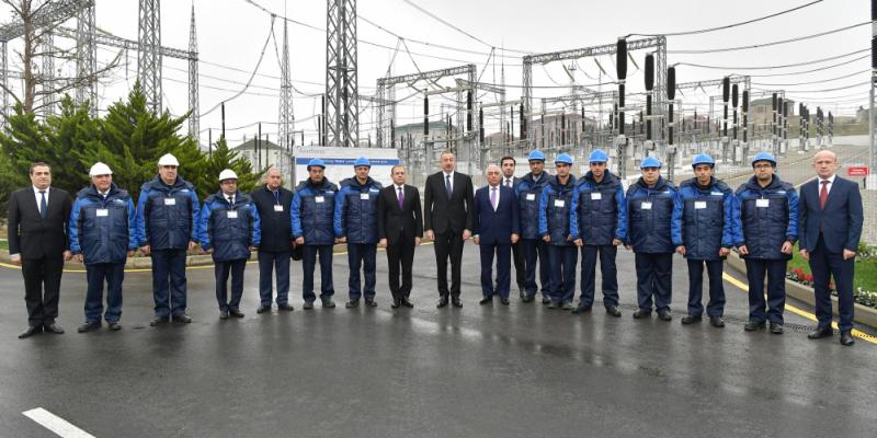 President Ilham Aliyev attended opening of Mushfig substation