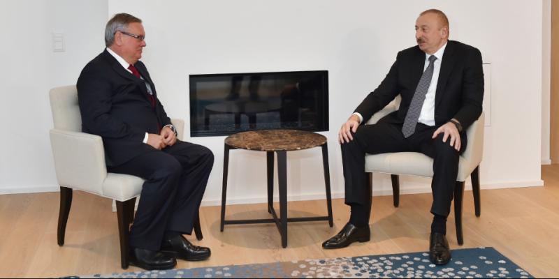 Azerbaijani President Ilham Aliyev`s working visit to Switzerland President Ilham Aliyev met with President and Chairman of VTB Bank Management Board