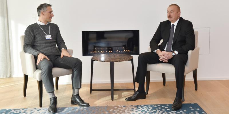 President Ilham Aliyev met with Chief Executive Officer of Signify in Davos