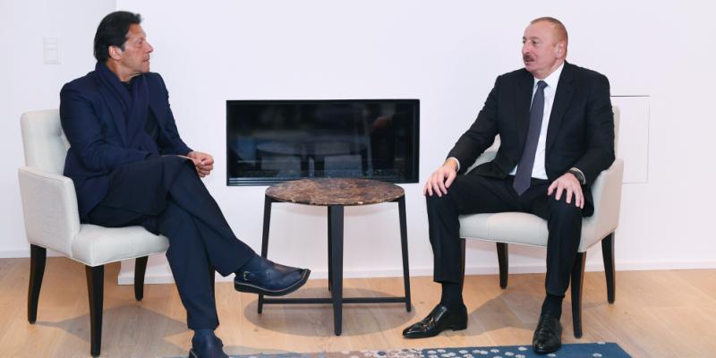 President Ilham Aliyev met with Pakistani Prime Minister in Davos