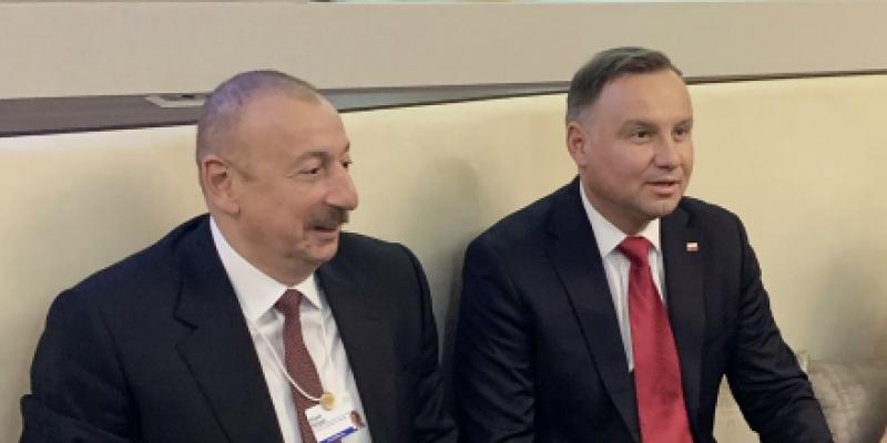 В Давосе состоялась встреча Президента Азербайджана Ильхама Алиева и Президента Польши Анджея Дуды