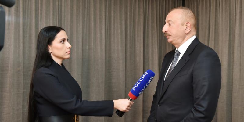 Интервью Президента Азербайджана Ильхама Алиева российскому телеканалу «Россия-24»