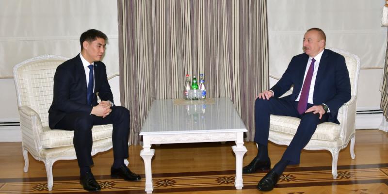 Prezident İlham Əliyev Qırğızıstanın Xarici İşlər nazirini qəbul edib