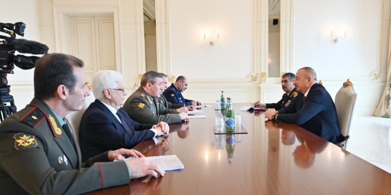 President Ilham Aliyev received delegation led by Chief of General Staff of Russian Armed Forces