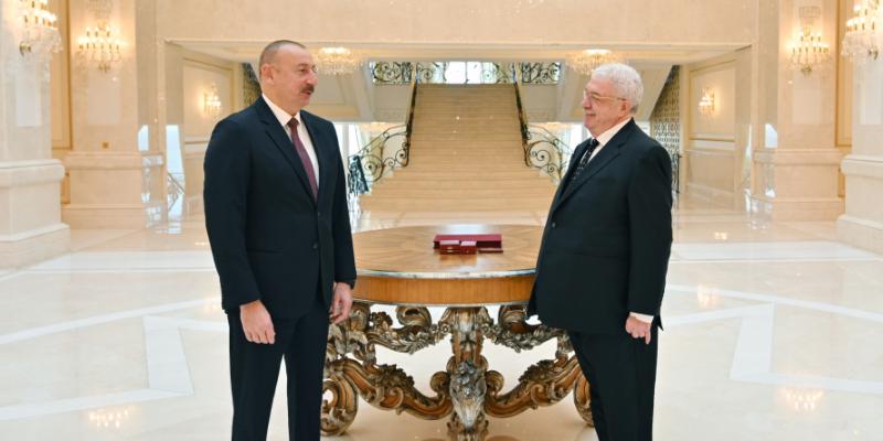 President Ilham Aliyev presented 