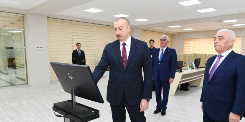 Президент Ильхам Алиев принял участие в открытии подстанции «Дюбенди» ОАО «Азерэнержи»