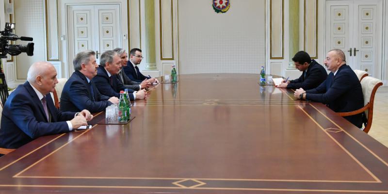 President Ilham Aliyev received Russian State Duma delegation