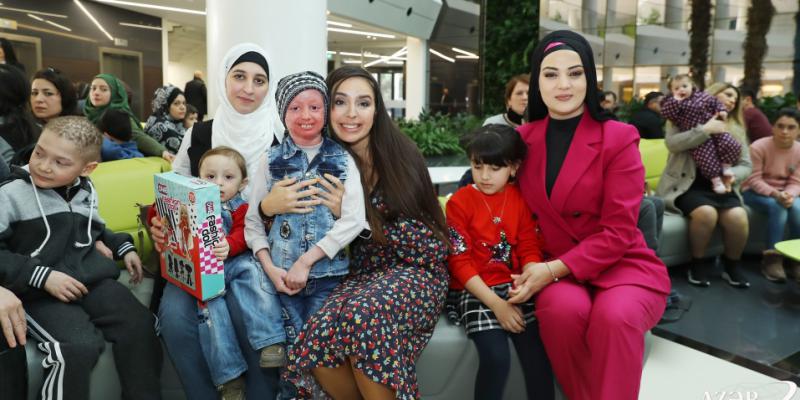 Вице-президент Фонда Гейдара Алиева Лейла Алиева встретилась с детьми, страдающими от ихтиоза, болезни бабочки и иммунодефицита