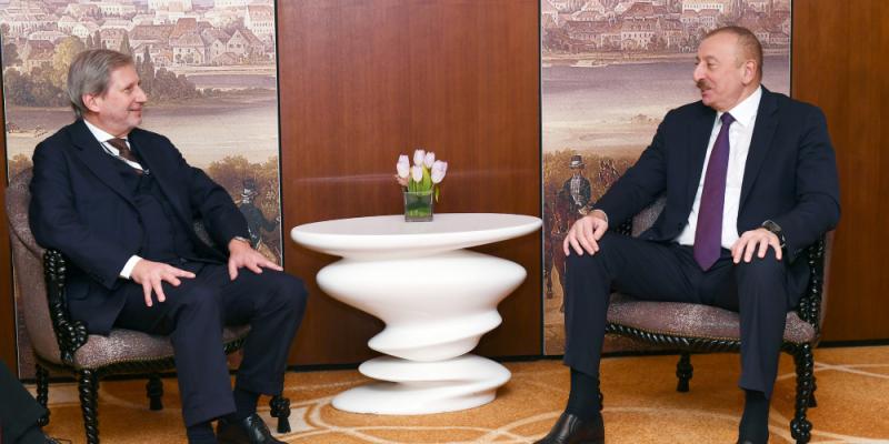 Prezident İlham Əliyevin Avropa İttifaqının komissarı ilə görüşü olub