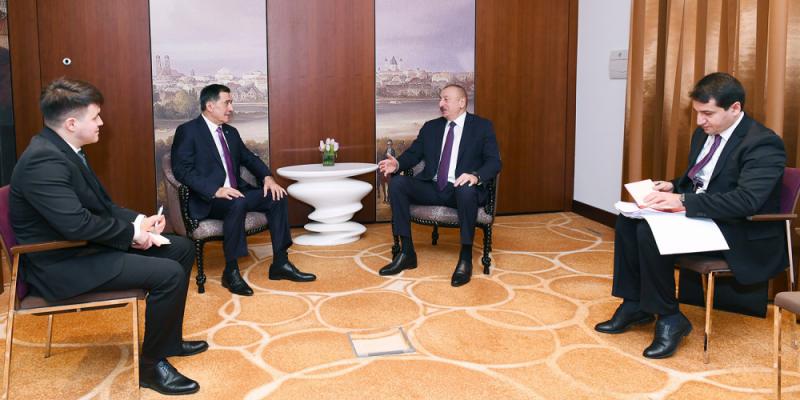 President Ilham Aliyev met with Secretary General of Shanghai Cooperation Organization in Munich