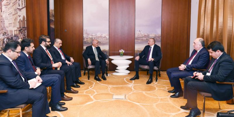 President Ilham Aliyev met with Afghan President Mohammad Ashraf Ghani in Munich