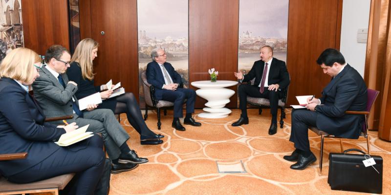 President Ilham Aliyev met with World Bank Managing Director in Munich