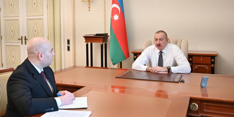 President Ilham Aliyev received chairman of the Board of Baku Transport Agency