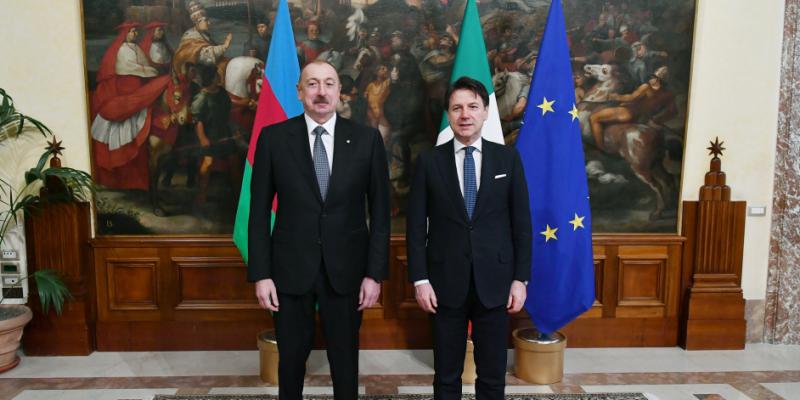 President Ilham Aliyev met with President of Council of Ministers of Italy Giuseppe Conte 
