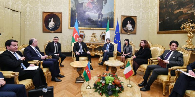 President Ilham Aliyev met with President of Italian Chamber of Deputies 