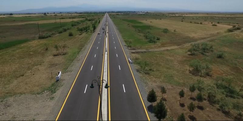 Президент Ильхам Алиев принял участие в открытии дороги Гызылгаджилы-Геранбой-Горан-Рагимли-Вейисли-Газанбулаг-Борсунлу