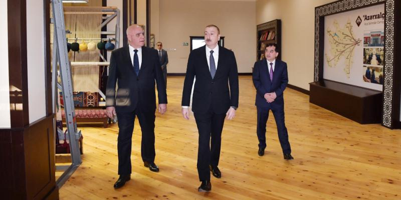 Prezident İlham Əliyev “Azərxalça” ASC-nin Qazax filialının fəaliyyəti ilə tanış olub 