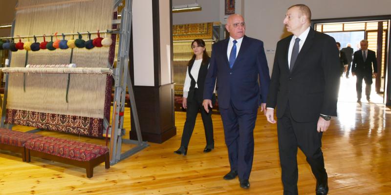 President Ilham Aliyev visited Aghstafa branch of “Azerkhalcha” OJSC