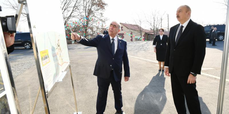 President Ilham Aliyev inaugurated newly renovated Aghstafa-Yenigun-Khatai-Gachag Karam-Poylu-Khilkhina highway